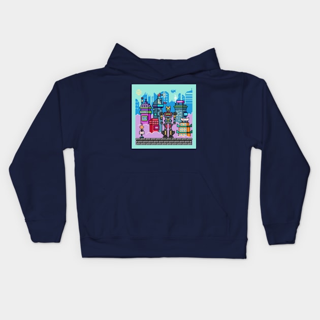 City in the Sky Kids Hoodie by JMADISON